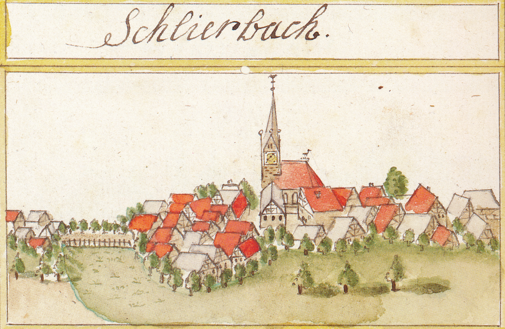 Ortsansicht um 1683