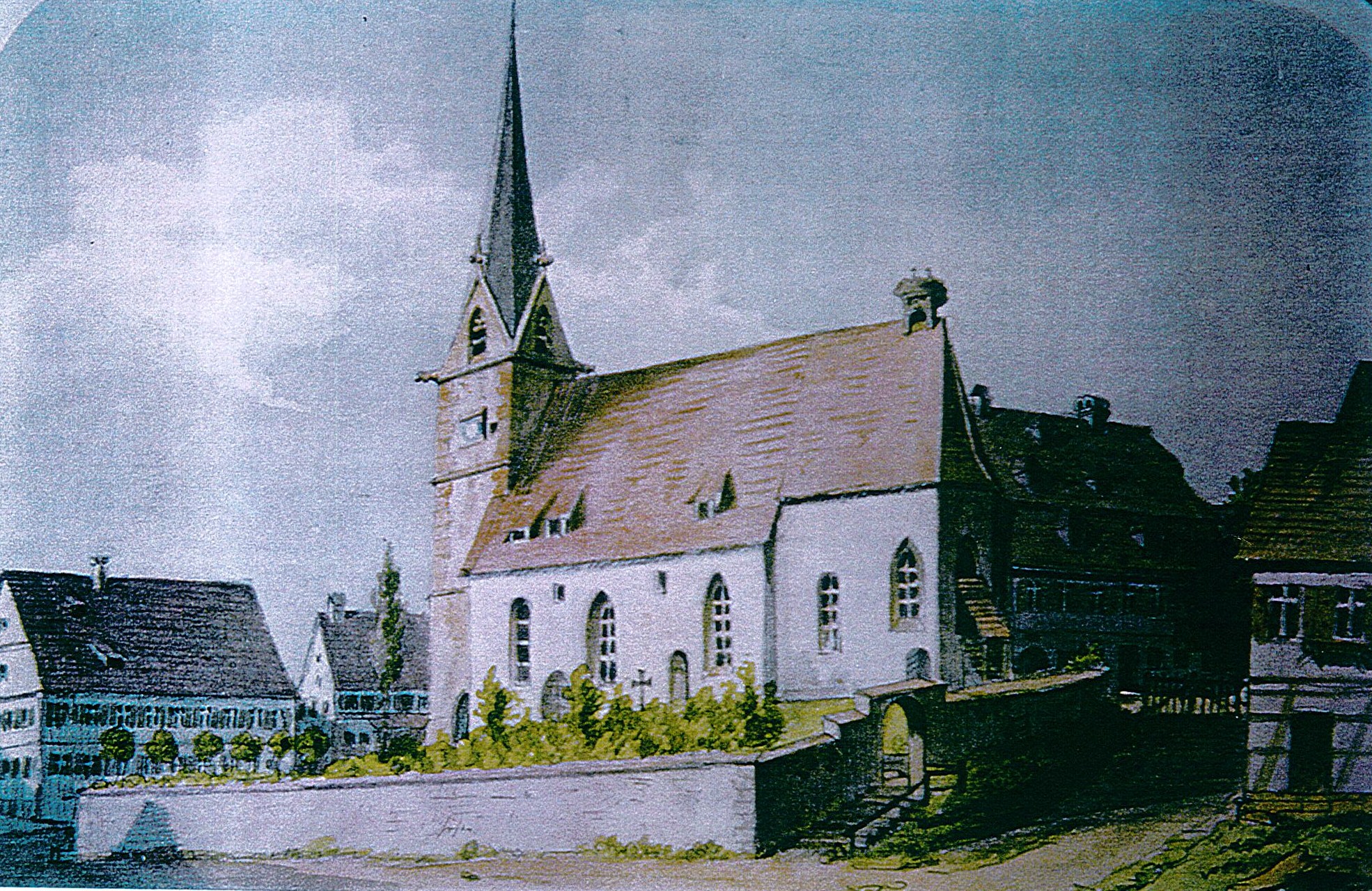 Kirche um 1860